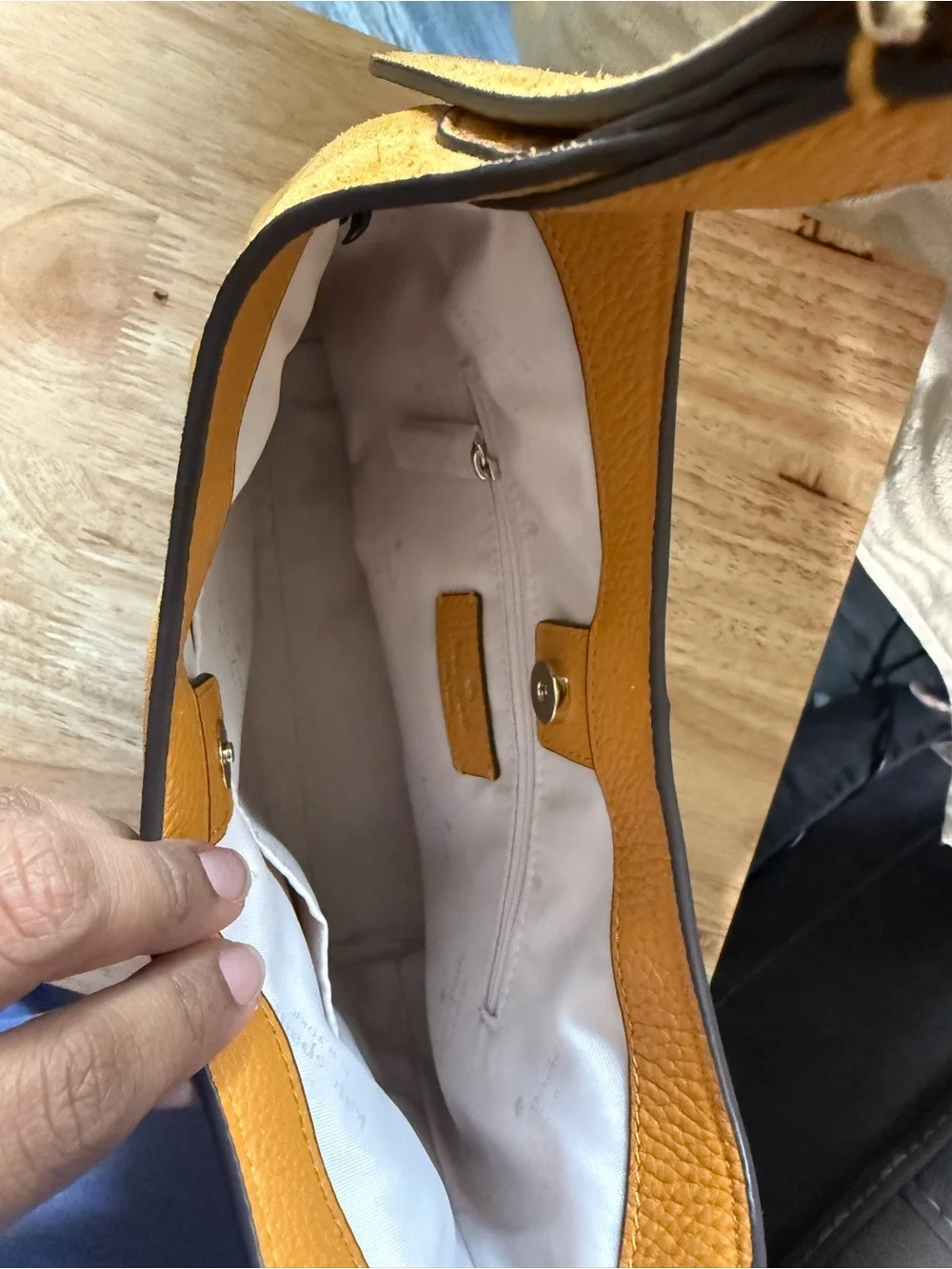 kate spade Mustard Yellow Suede Hobo Bag